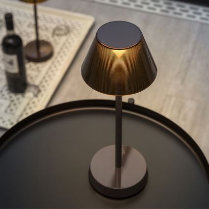Ideal Lux - LED dimmbare Touch-Lampe LOLITA LED/2,8W/5V 2200 mAh IP54 braun