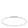 Ideal Lux - LED dimmbare Pendelleuchte an Kabel ORACLE SLIM LED/28W/230V 3000K CRI 90 Ø 50 cm weiß