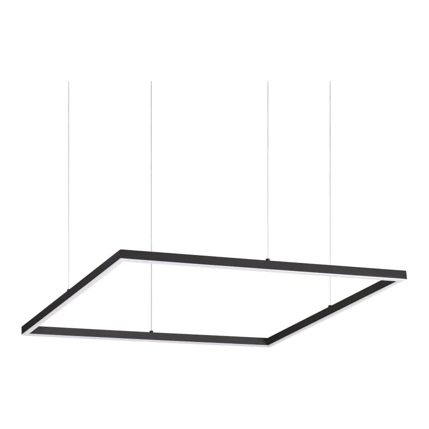 Ideal Lux - LED-Pendelleuchte mit Kabelaufhängung ORACLE SLIM LED/44W/230V 3000K CRI 90 70x70 cm schwarz
