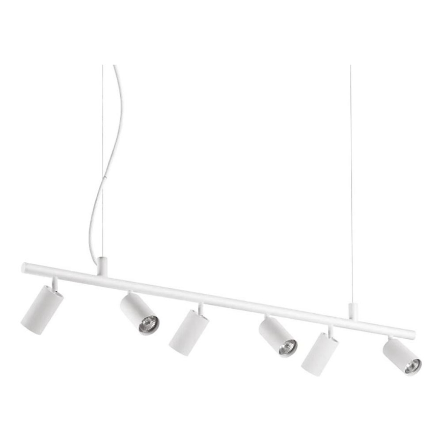 Ideal Lux - LED-Hängeleuchte DYNAMITE 6xGU10/7W/230V CRI 90 weiß