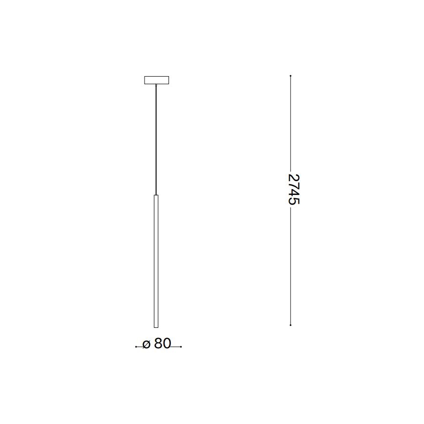 Ideal Lux - LED-Hängeleuchte FILO LED/3,5W/230V 2700K CRI 90 weiß