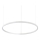 Ideal Lux - LED-Hängeleuchte ORACLE SLIM LED/37W/230V 2700K d 70,5 cm weiß