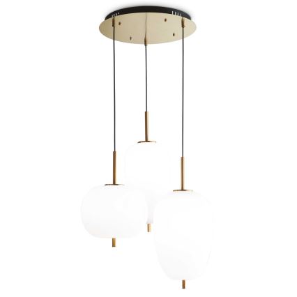 Ideal Lux - LED-Hängeleuchte UMILE LED/55W/230V d 60 cm CRI 90 Messing