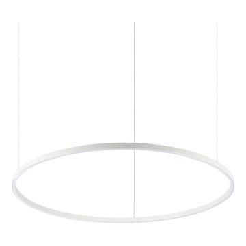 Ideal Lux - LED-Pendelleuchte an Stahlseil ORACLE SLIM LED/53W/230V 4000K CRI 90 Ø 90 cm weiß