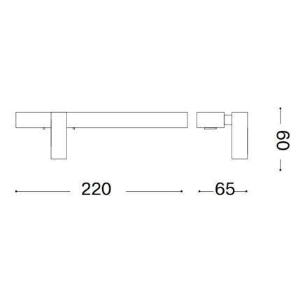 Ideal Lux - LED-Wandleuchte BONNE 2xLED/6,5W/230V CRI 90 weiß