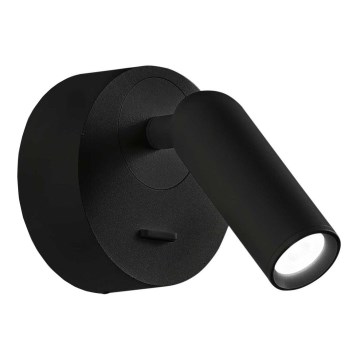 Ideal Lux - LED-Wandstrahler BEAN LED/3W/230V CRI 90 schwarz