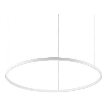 Ideal Lux - Pendelleuchte mit Seilaufhängung ORACLE SLIM LED/53W/230V 2700K CRI 90 Ø 90 cm weiß