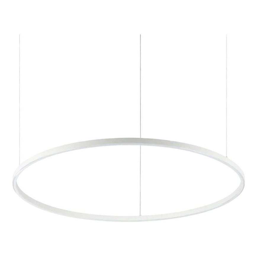 Ideal Lux - Pendelleuchte mit Seilaufhängung ORACLE SLIM LED/53W/230V 2700K CRI 90 Ø 90 cm weiß
