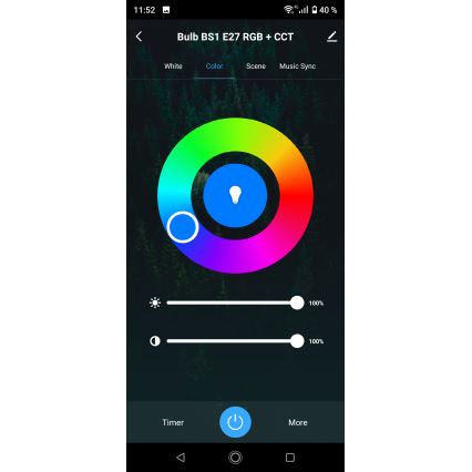 LED RGBW dimmbare Badezimmer-Deckenleuchte LED/24W/230V 3000-6500K Ø 33 cm IP54 weiß Wi-Fi