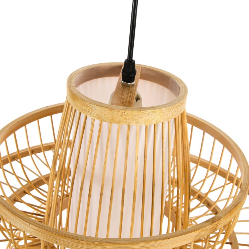 Hängeleuchte PINCHOS 1xE27/40W/230V d 45 cm Bambus