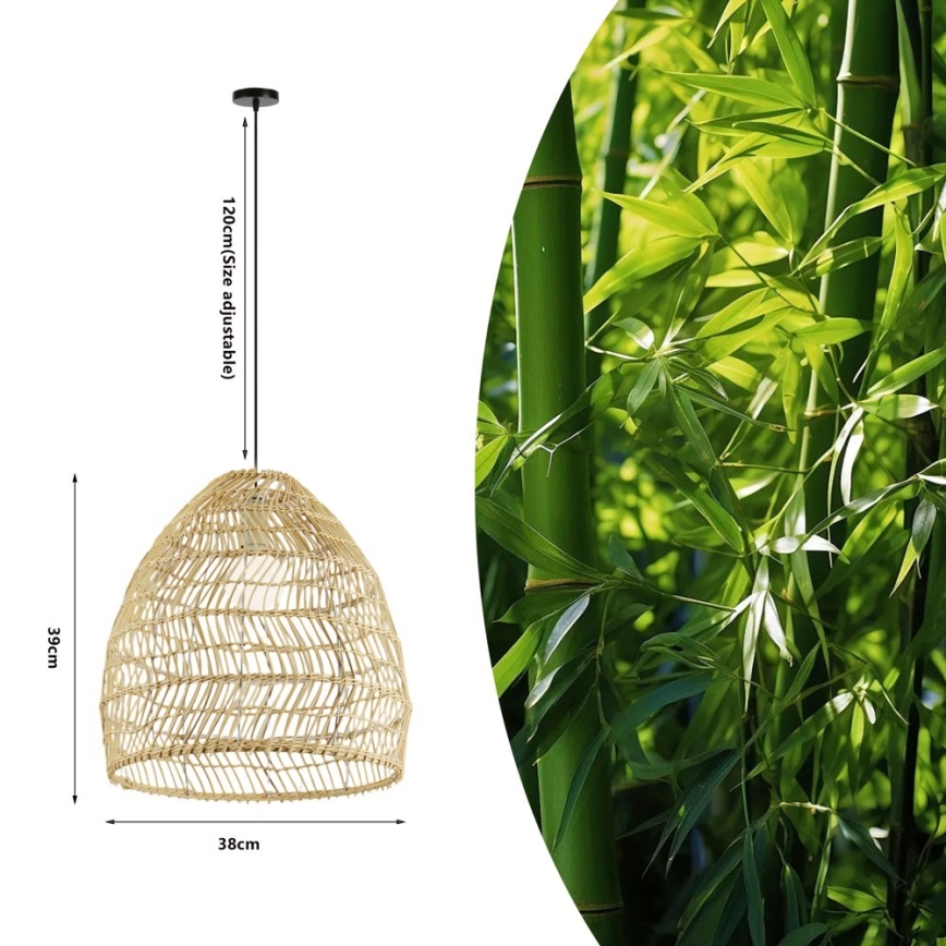 Pendelleuchte an Kabel BOHO DELICADO 1xE27/40W/230V Ø 38 cm