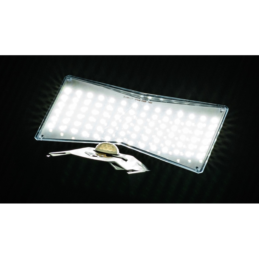 LED-Solarwandleuchte mit Sensor LED/2,6W/5,5V IP65 1800 mAh schwarz