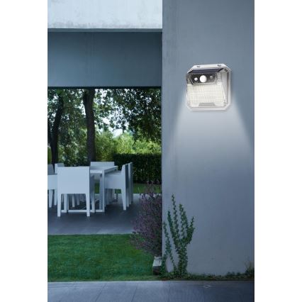LED-Solarwandleuchte mit Sensor LED/3W/5,5V IP65 1200 mAh