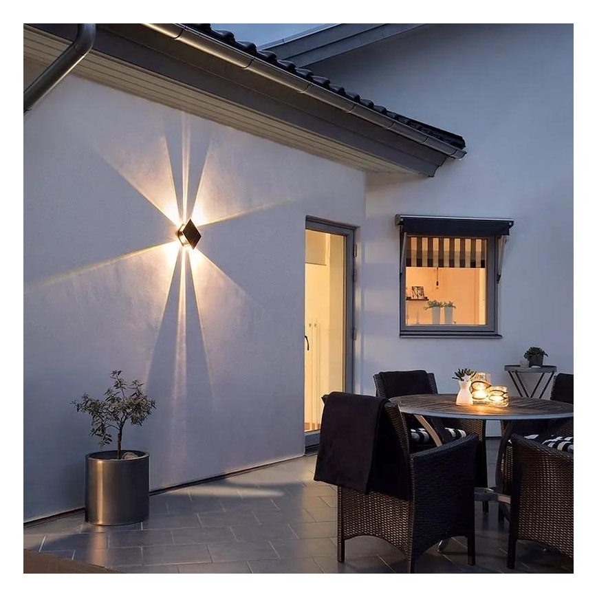 LED-Solarwandleuchte mit Sensor LED/2W/5V IP54 1300 mAh