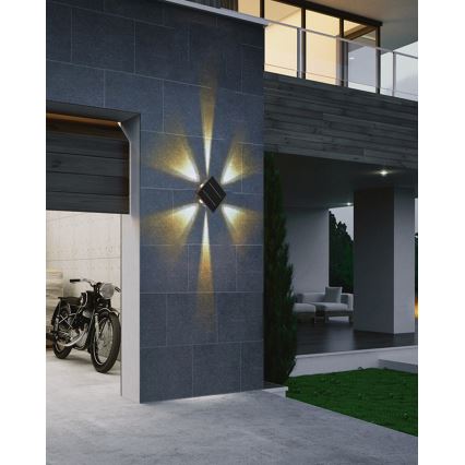 LED-Solarwandleuchte mit Sensor LED/2W/5V IP54 1300 mAh