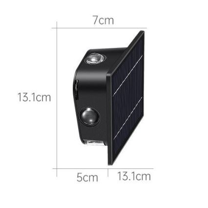 LED-Solarwandleuchte mit Sensor LED/2W/5V IP54 1300 mAh