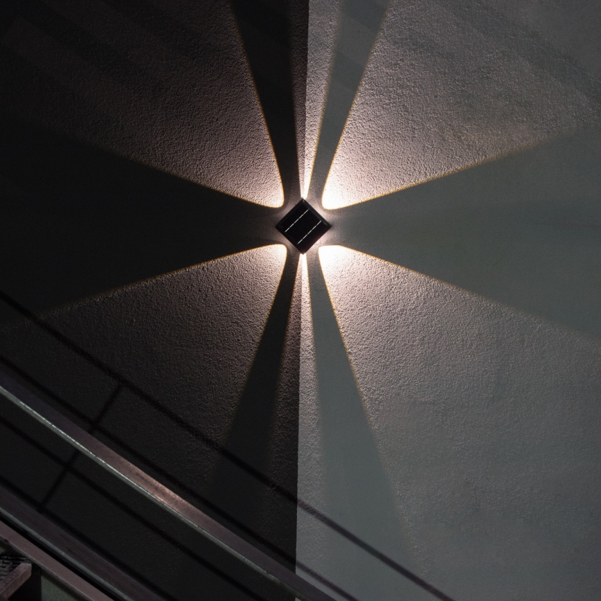 LED-Solarwandleuchte mit Sensor LED/2W/5V IP54 1300 mAh