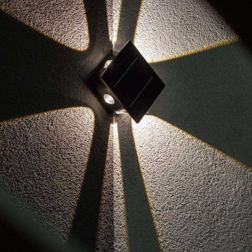 LED-Solarwandleuchte mit Sensor LED/2W/5V IP54 1300 mAh
