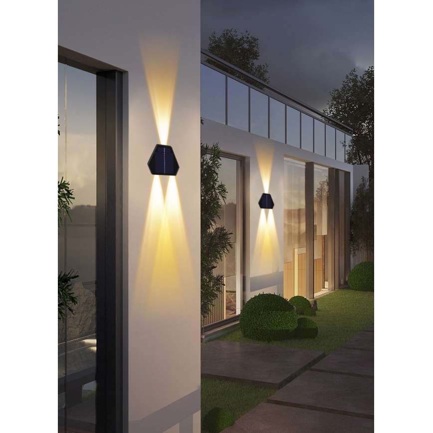 LED Solar-Wandleuchte mit Sensor LED/2W/5V IP54 1300 mAh