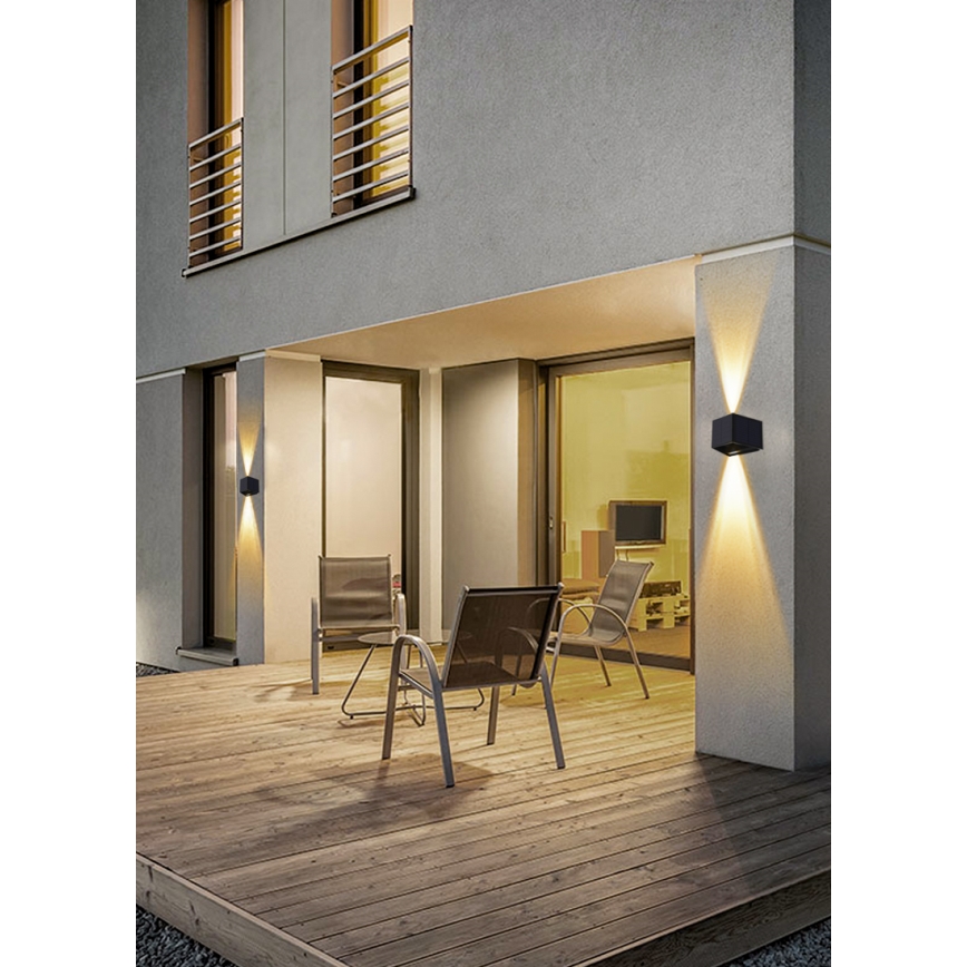 LED-Solarwandleuchte mit Sensor LED/2W/5V IP54 1300 mAh