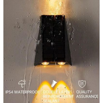 LED Solar-Wandleuchte mit Sensor LED/2W/5V IP54 1300 mAh