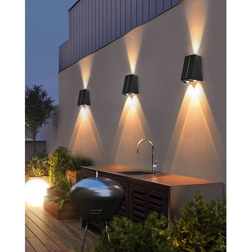 LED Solar-Wandleuchte mit Sensor LED/2W/5V IP54 1300 mAh