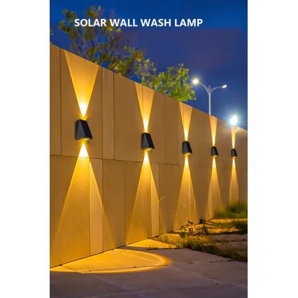 LED Solar-Wandleuchte mit Sensor LED/2W/5V IP54 1300 mAh