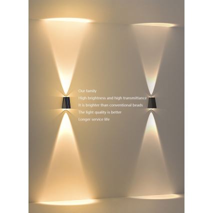 LED Solar-Wandleuchte mit Sensor LED/2W/5V IP54 1300 mAh