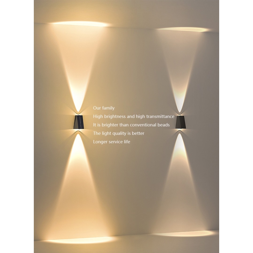 LED Solar-Wandleuchte mit Sensor LED/2W/5V IP54 1300 mAh