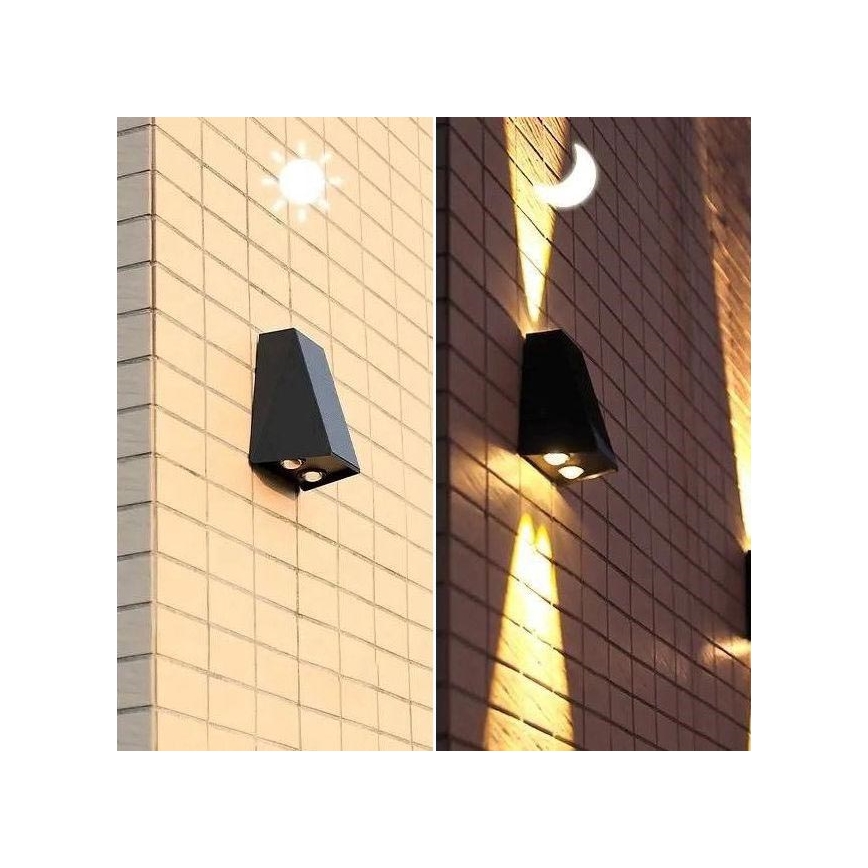 LED Solar-Wandleuchte mit Sensor LED/2W/5V IP54 1300 mAh
