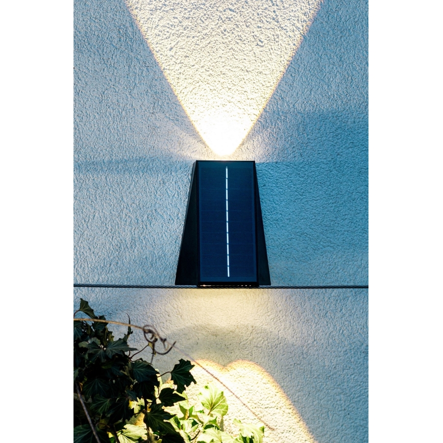 LED Solar-Wandleuchte mit Sensor LED/2W/5V IP54 1300 mAh