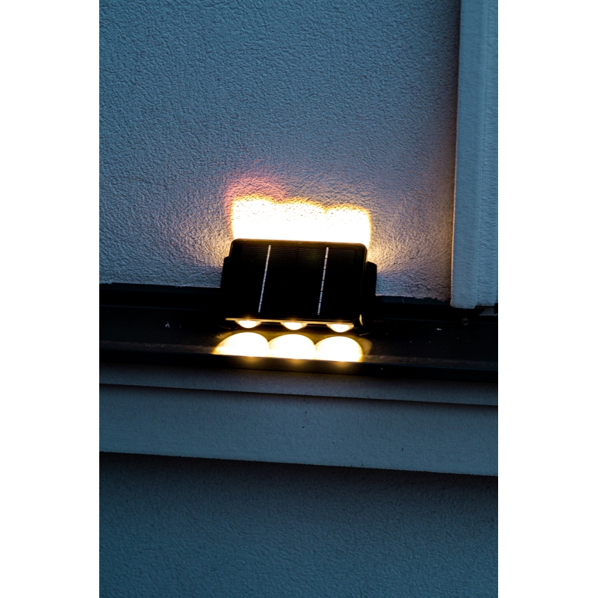 LED-Solarwandleuchte mit Sensor LED/2W/5V IP54 1300 mAh