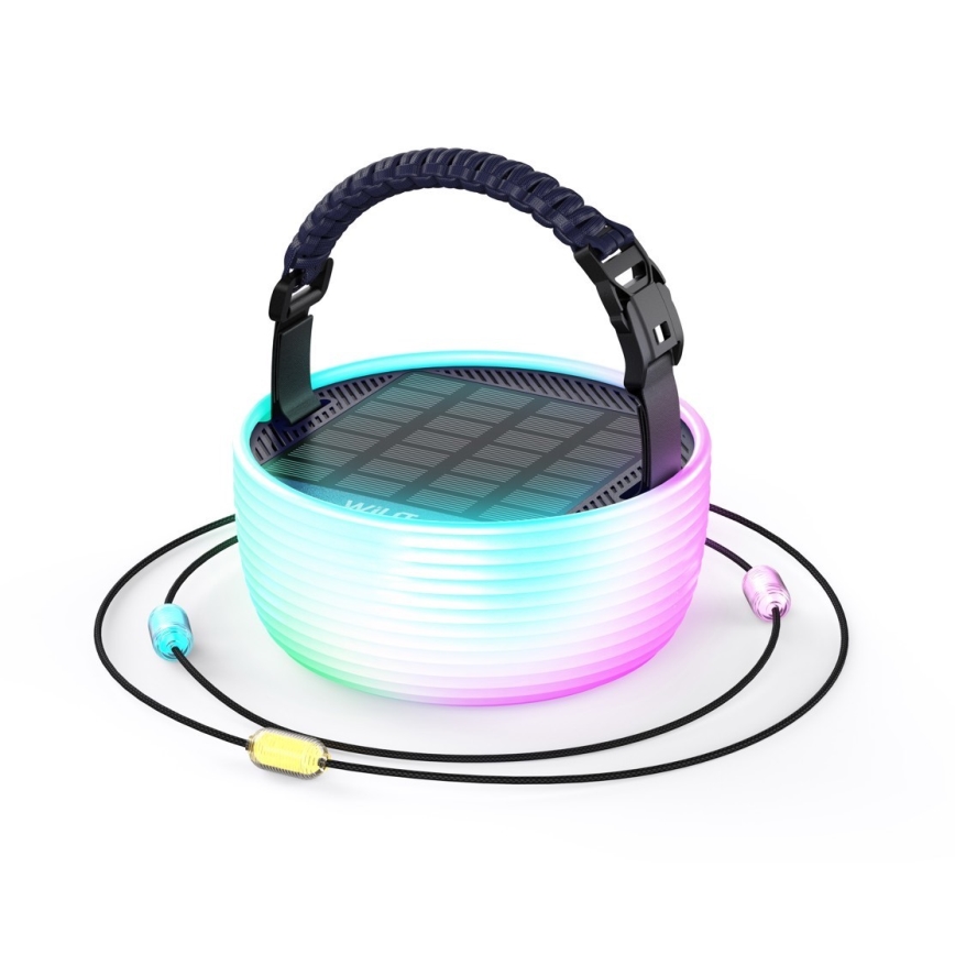 LED RGB Tragbare, aufladbare Solarleuchte mit LED-Kette LED/10W/5V 3600 mAh IP65 3600 mAh