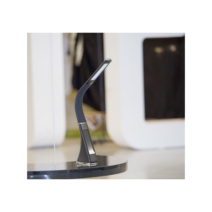 LED Tischlampe dimmbar mit Diplay LED/6,5W/5V schwarz