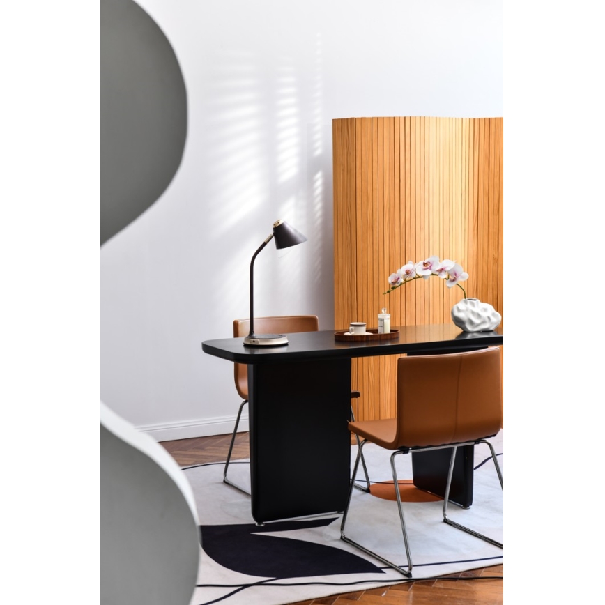 LED dimmbare Tischlampe mit kabelloser Ladefunktion FINCH LED/9W/12/230V grau/glänzender Chrom