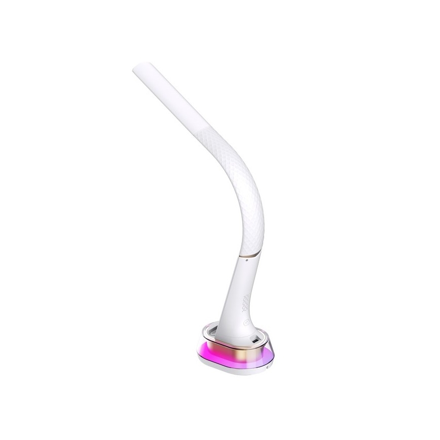 LED RGB dimmbare Tischlampe mit kabelloser Ladefunktion CORELLA LED/7W/12/230V weiß