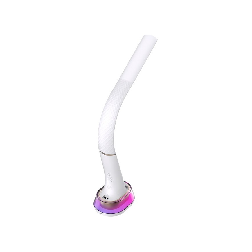 LED RGB dimmbare Tischlampe mit kabelloser Ladefunktion CORELLA LED/7W/12/230V weiß