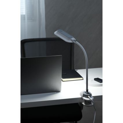 LED+CCT dimmbare Tischlampe mit Clip CLIP LED/7,5W/230V 3000/4200/5000K weiß
