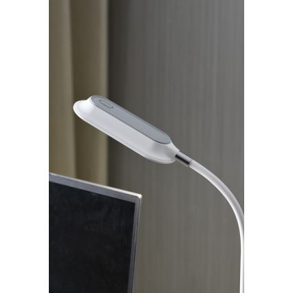 LED+CCT dimmbare Tischlampe mit Clip CLIP LED/7,5W/230V 3000/4200/5000K weiß