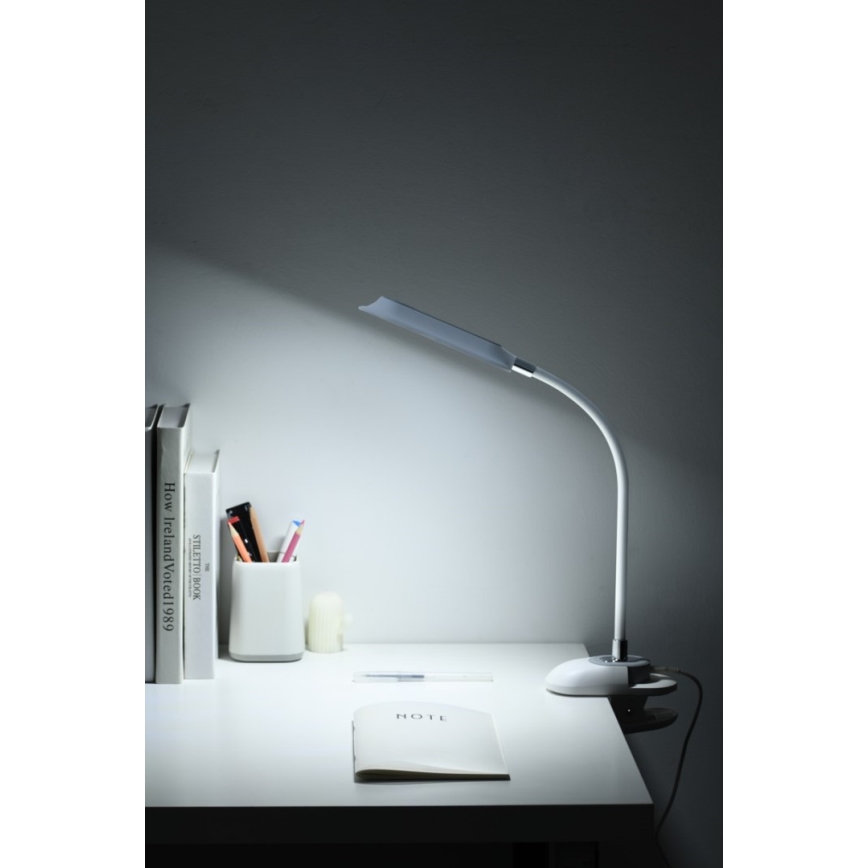 LED+CCT dimmbare Tischlampe mit Clip CLIP LED/7,5W/230V 3000/4200/5000K weiß