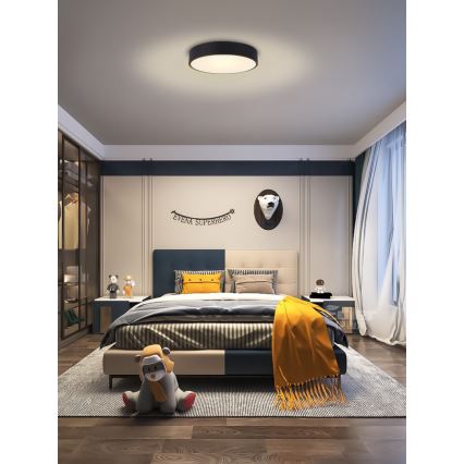 Immax NEO 07201L - LED dimmbares Deckenleuchte RONDATE LED/28W/230V schwarz Tuya + Fernbedienung