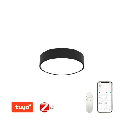 Immax NEO 07201L - LED dimmbares Deckenleuchte RONDATE LED/28W/230V schwarz Tuya + Fernbedienung