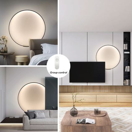 Immax NEO 07245-80 - LED dimmbare Wandleuchte FINO LED/50W/230V 2700-6500K 80 cm Tuya + Fernbedienung