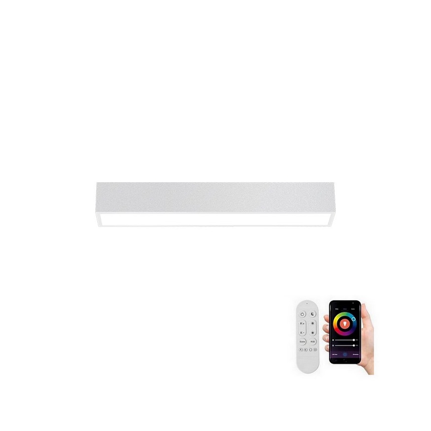 Immax NEO 07257L - LED dimmbares Deckenleuchte NEO LITE LUNGO LED/20W/230V 3000-6000K Wi-Fi Tuya weiß + Fernbedienung
