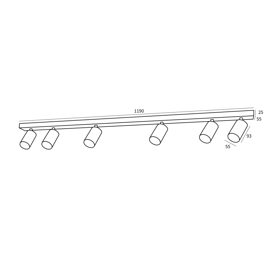 Immax NEO 07268W - LED RGB+CCT dimmbares Einbauleuchte NEO LITE PUNTO 6xGU10/6W/230V Wi-Fi Tuya