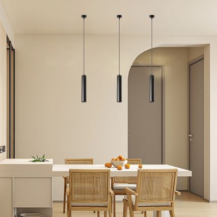 Immax NEO 07270W - LED RGB+CCT dimmbare Pendelleuchte an Seil NEO LITE PUNTO 1xGU10/6W/230V Wi-Fi Tuya