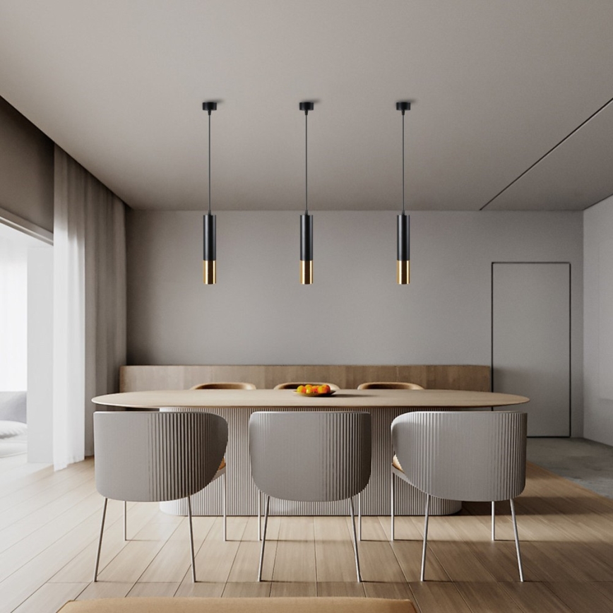 Immax NEO 07273Z - LED RGB+CCT dimmbare Pendelleuchte an Seil NEO PUNTO 1xGU10/4,8W/230V Tuya