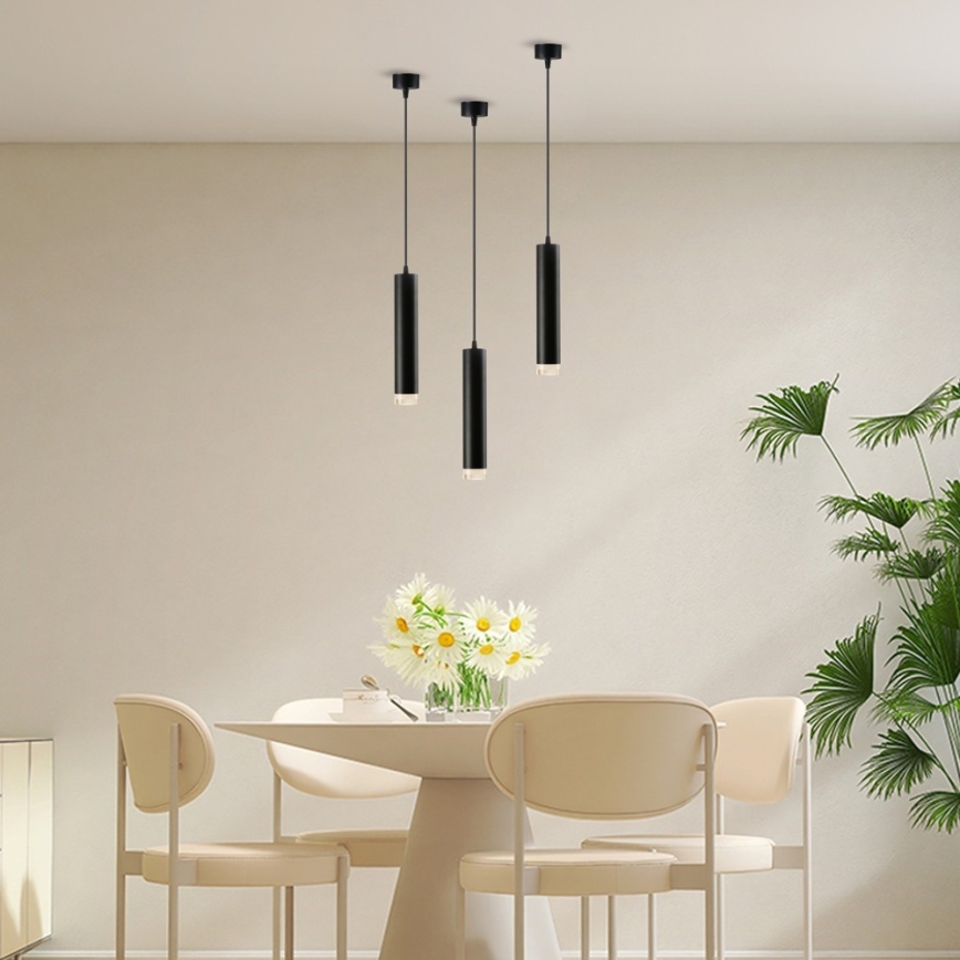 Immax NEO 07275Z - LED RGB+CCT dimmbare Pendelleuchte an Seil NEO PUNTO 1xGU10/4,8W/230V Tuya
