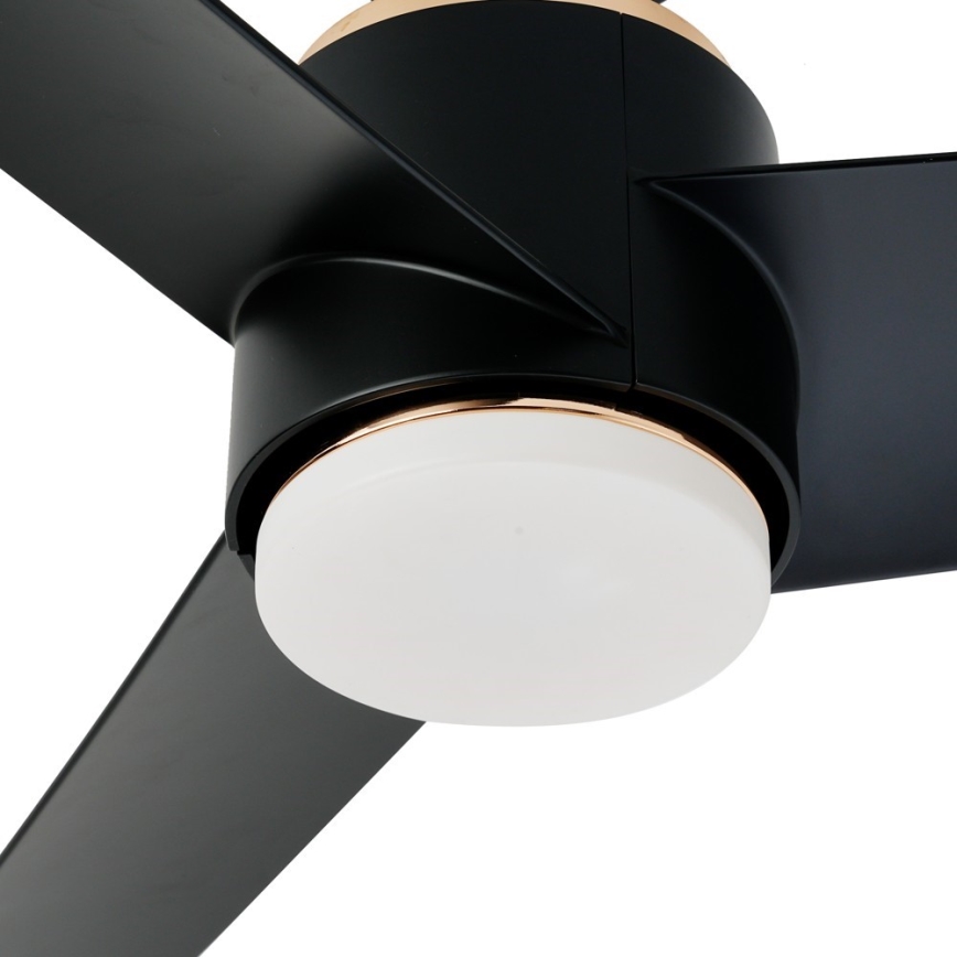 Immax NEO 07280L - Dimmbarer LED-Deckenventilator BEAUTY LED/18W/230V Wi-Fi Tuya schwarz + Fernbedienung