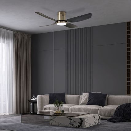 Immax NEO 07282L - LED+CCT Dimmbarer Deckenventilator PURE LED/24W/230V 3000/4000/6000K Wi-Fi Tuya + Fernbedienung